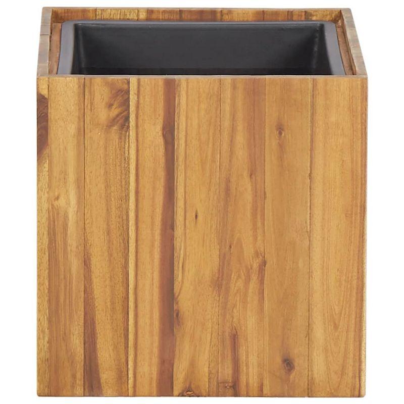 vidaXL Garden Raised Bed Pot 13.2"x13.2"x13.2" Solid Acacia Wood