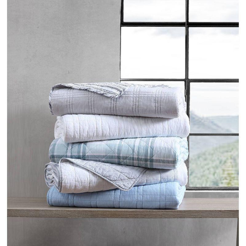 Eddie Bauer Eddie Bauer Boulder Plaid Cotton Green Quilt Set