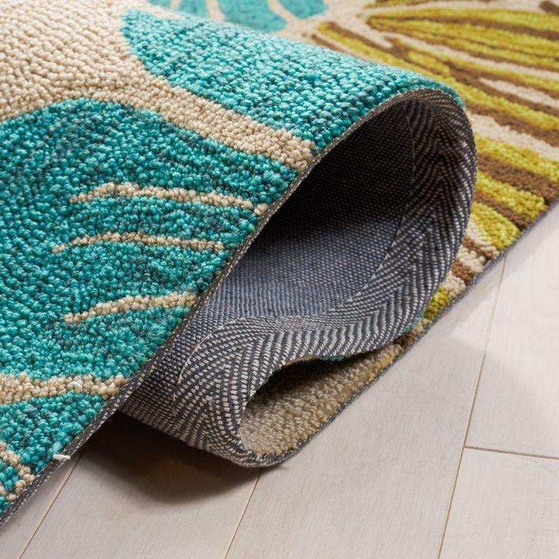 Four Seasons FRS391 Hand Hooked Indoor Area Rug - Grey - 4'x6' - Safavieh