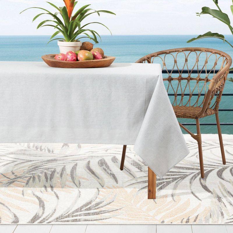 Malibu Palm Springs Ivory/Rust 8' x 10' Reversible Outdoor Rug