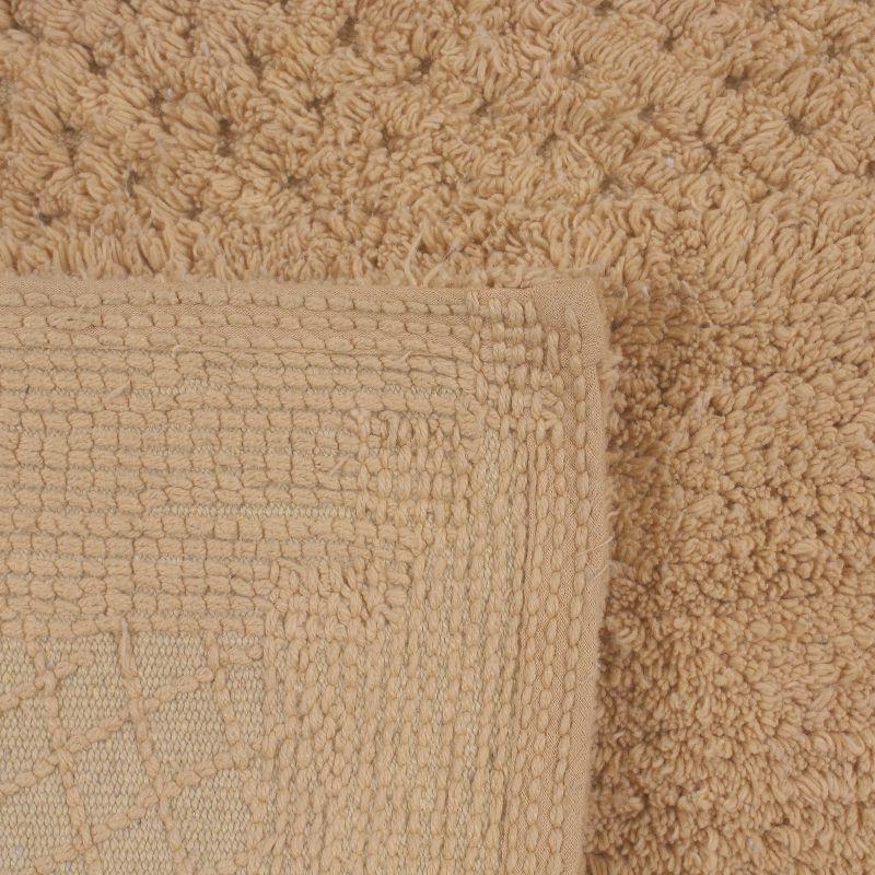 Set of 2 Classy Bathmat Collection Linen Cotton Tufted Bath Rug - Home Weavers