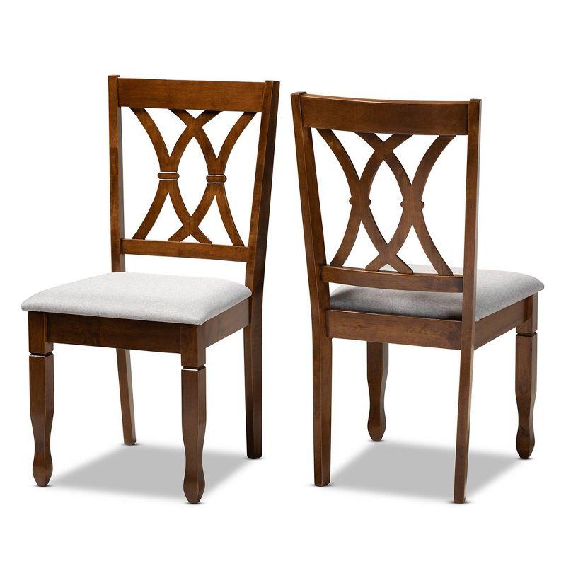 Augustine Sand Cane-Back Wood Side Chair