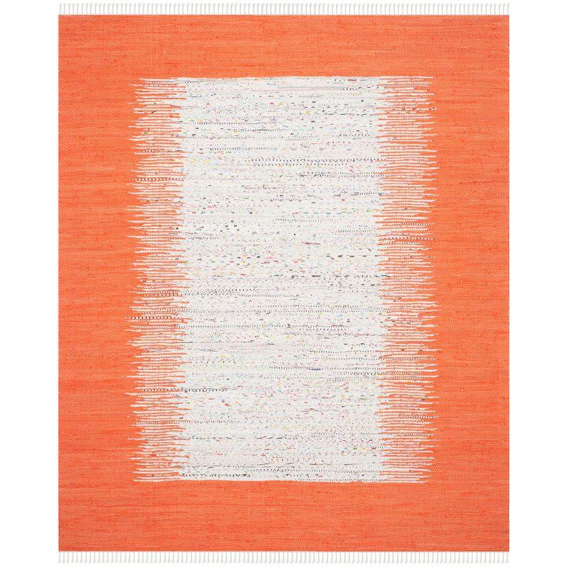 Montauk MTK711 Hand Woven Area Rug - Ivory/Orange - 8'9"x11'9" - Safavieh.