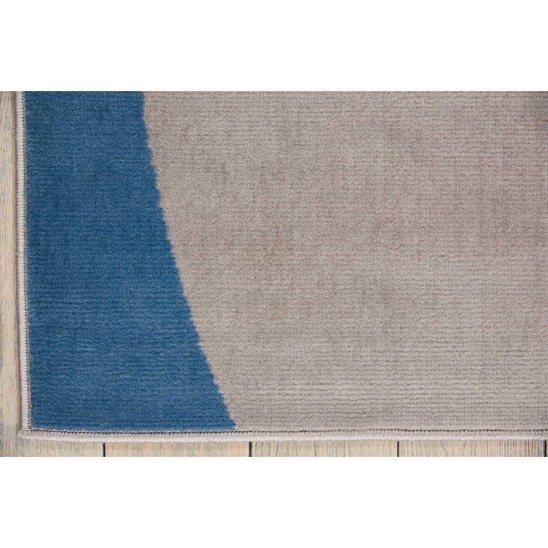 Nourison Grafix 5'3" x 7'3" (5' x 7') Grey Area Rug Retro Contemporary Geometric by Nourison
