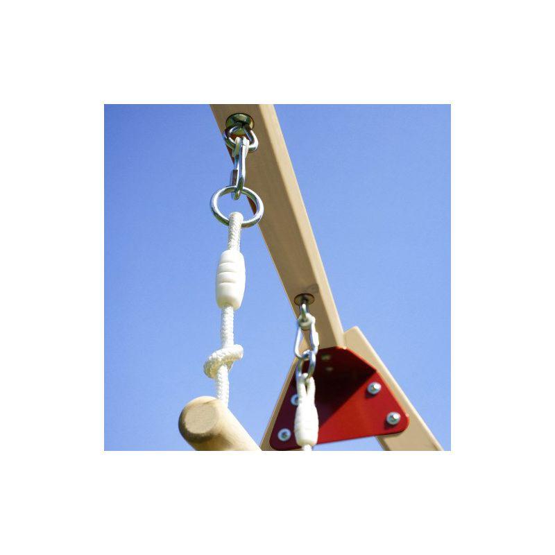 Wooden Swing Set with Slide