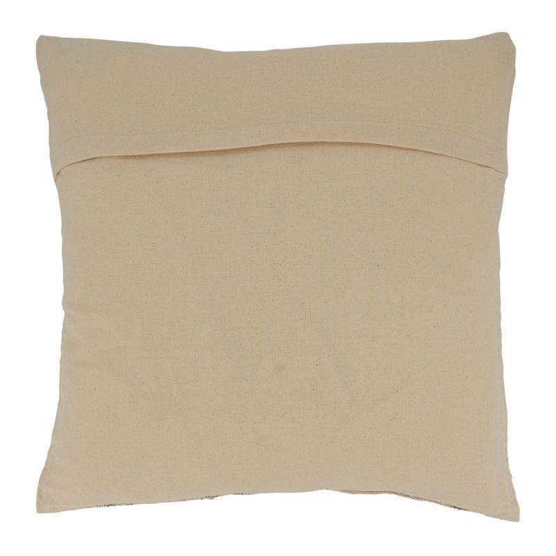 Oatmeal Textured Cotton Silk Decorative Pillow Cover, 20"