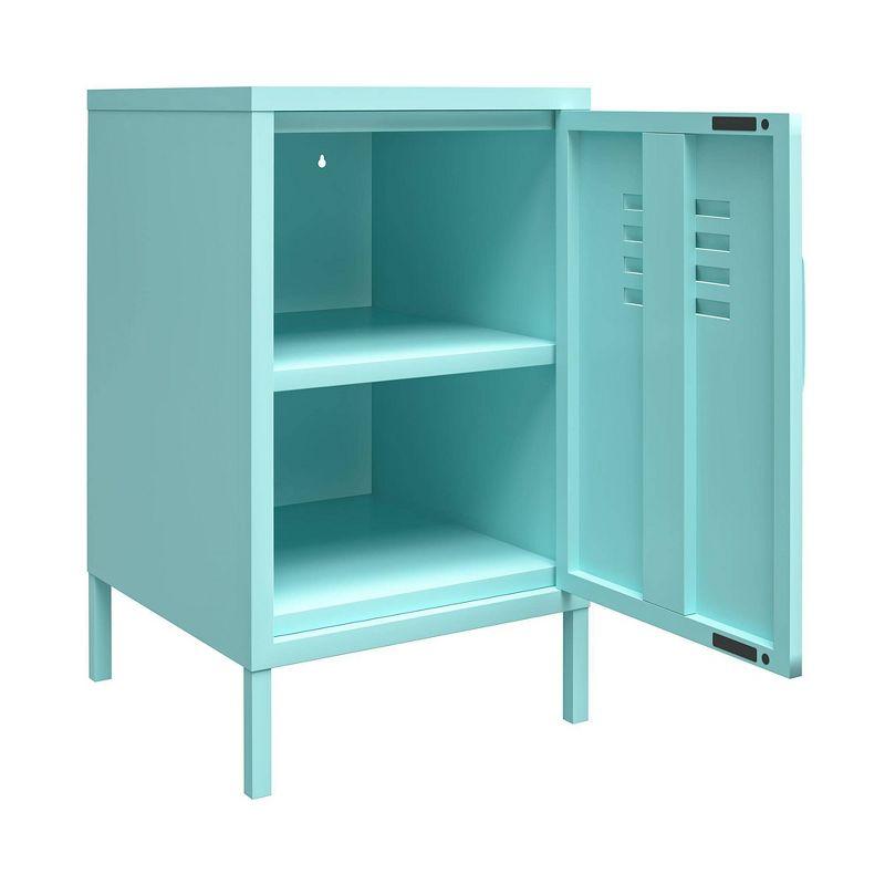 Cache Metal Locker End Table with Storage