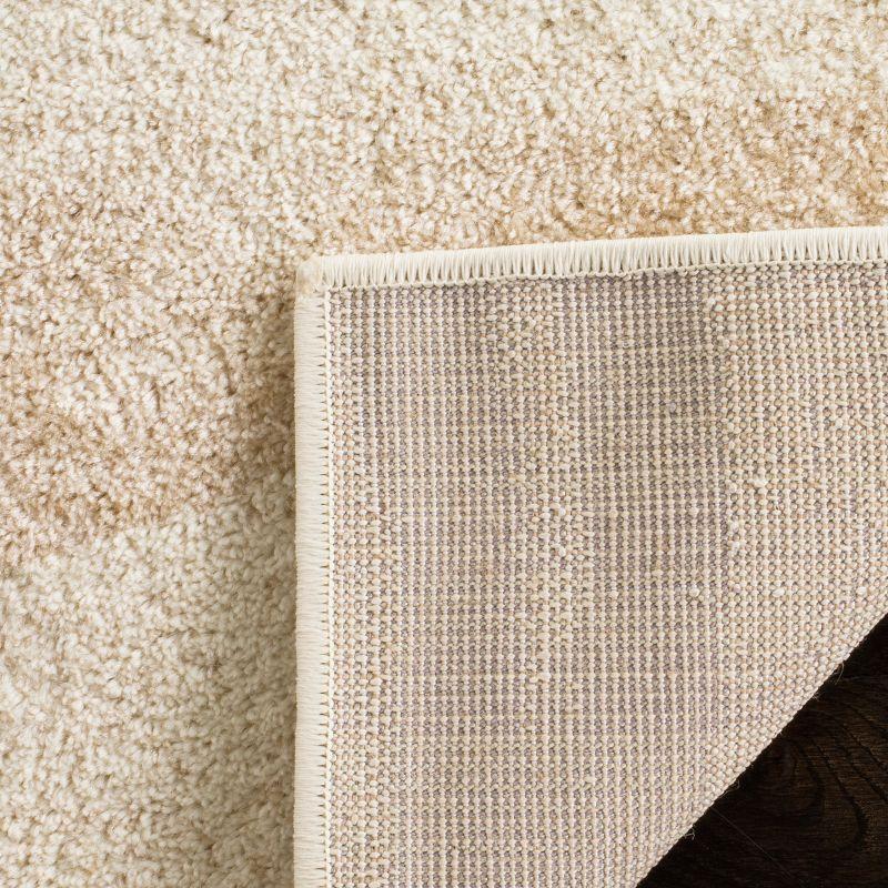 Chic Lodge-Style Cream & Champagne Synthetic Rectangular Rug - 2'6" x 4'