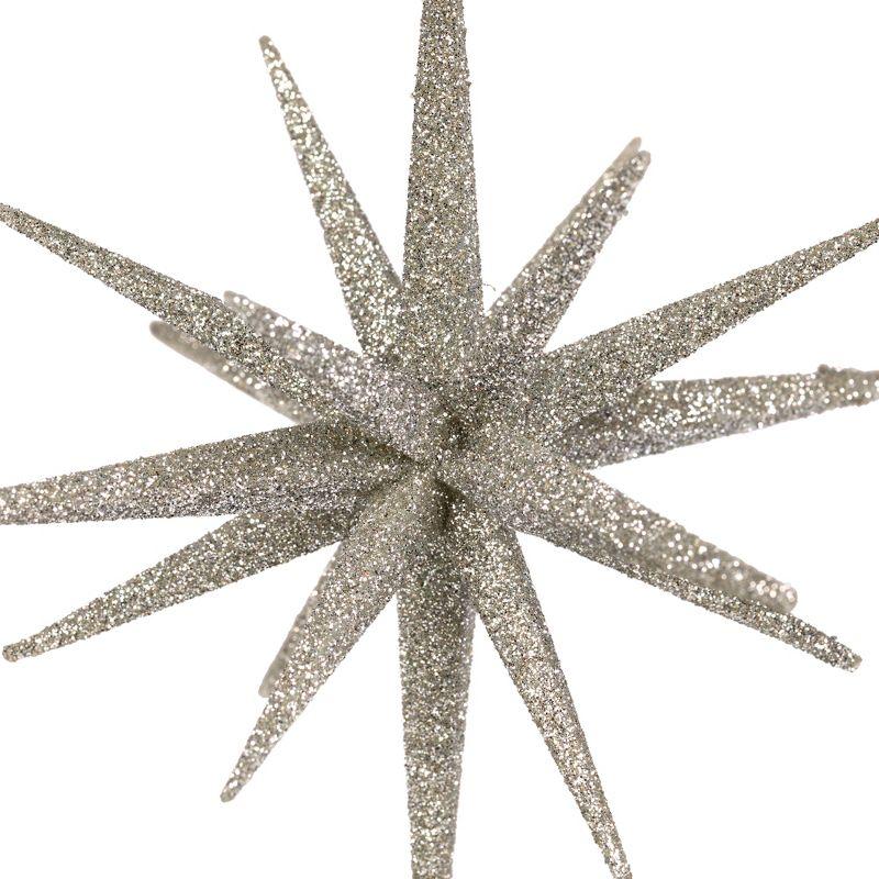 Sparkling Starburst Hanging Christmas Ornament