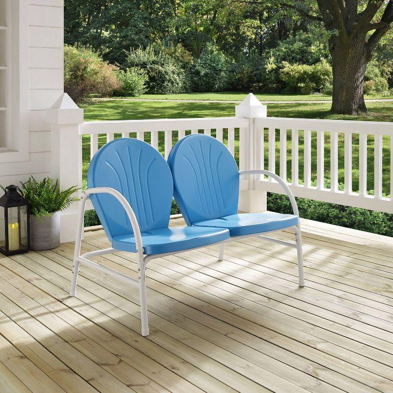 Griffith Outdoor Loveseat - Sky Blue - Crosley