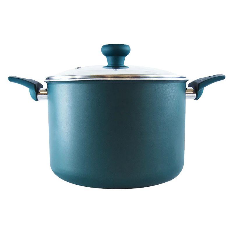 Taste of Home® 8-Qt. Non-Stick Aluminum Stock Pot with Lid, Sea Green