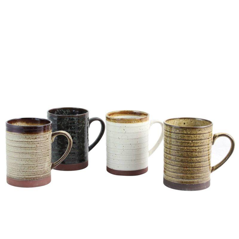 Terra Bella Ceramic Assorted Color 18.5 oz Mug Set