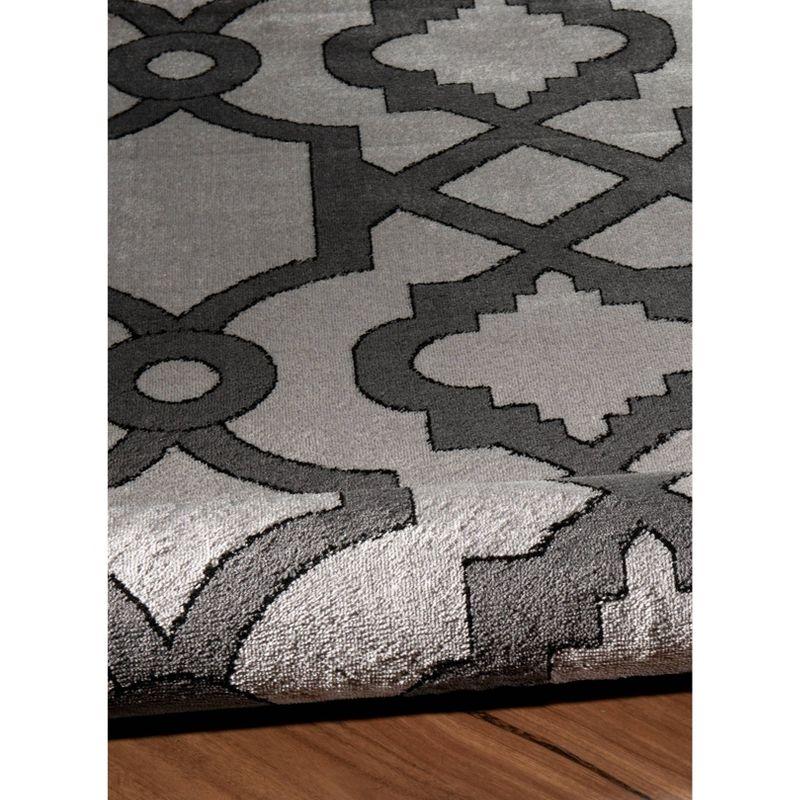 8'x10' Elegance Geo Rug Gray - Linon