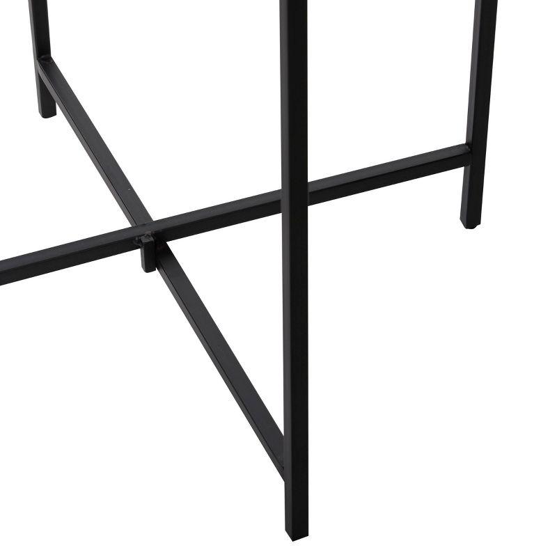 Contemporary Terrazzo Accent Table White - Olivia & May