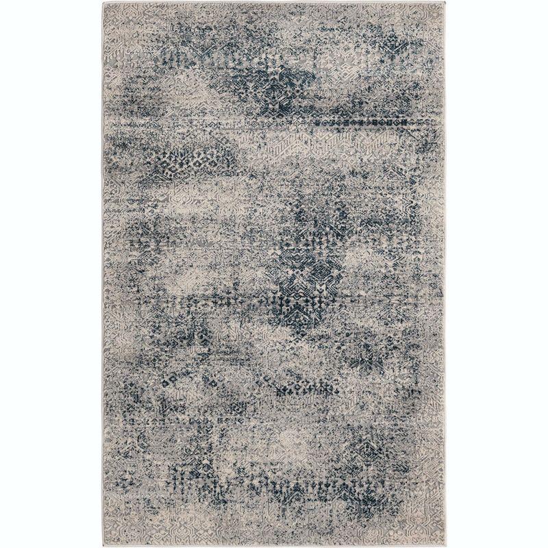 Unique Loom Finsbury Collection Area Rug - Sarah (3' 3" x 5' 3" Rectangle Blue/Ivory)