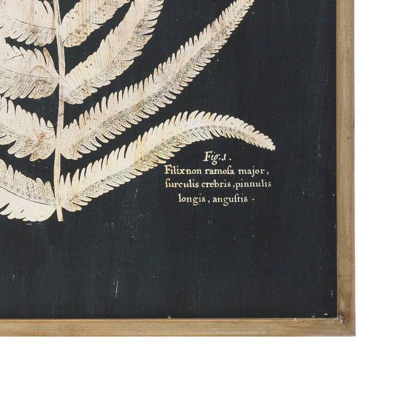 27.5" x 39.3" (Set of 2) Styles Wood Framed Decorative Wall Art with Fern Leaf - Storied Home: Modern Botanical Canvas Prints