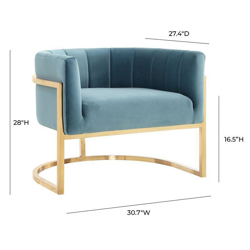 Velvet Barrel Chair