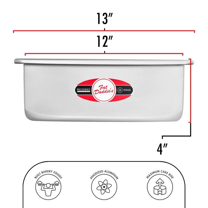 12" x 4" Anodized Aluminum Non-stick Square Cake Pan