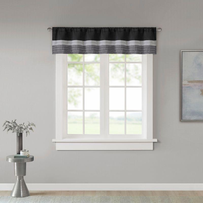 Madison Park Amherst Polyoni Pintuck Window Valance