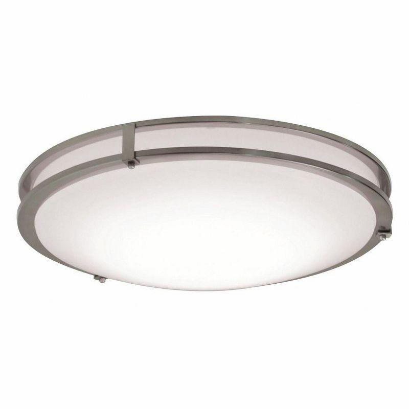 AFX Carlisle 1 - Light Flush Mount in  Satin Nickel