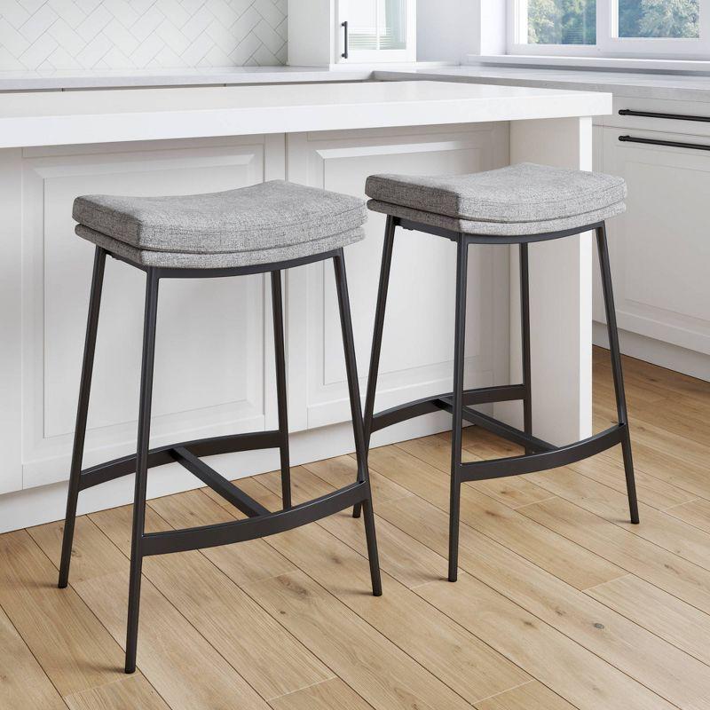 Nathan James Set of 2 Arlo Backless Counter Height Barstool