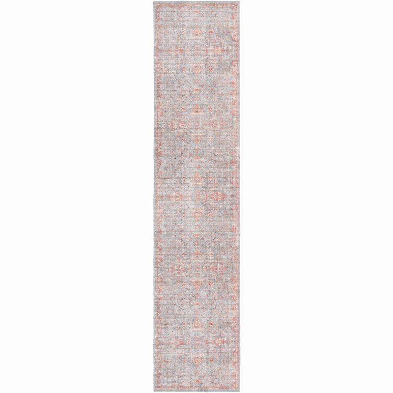Unique Loom 2' 7 x 12' 0 Nostalgia Olivia Machine Washable Antique Blue Area Rug