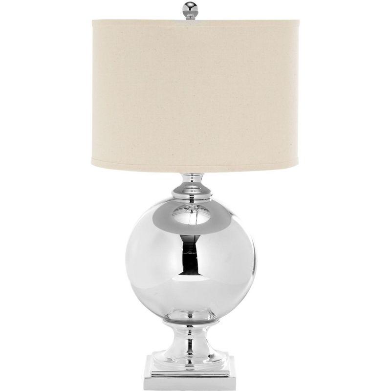 Icott Mercury Glass Lamp - Silver - Safavieh