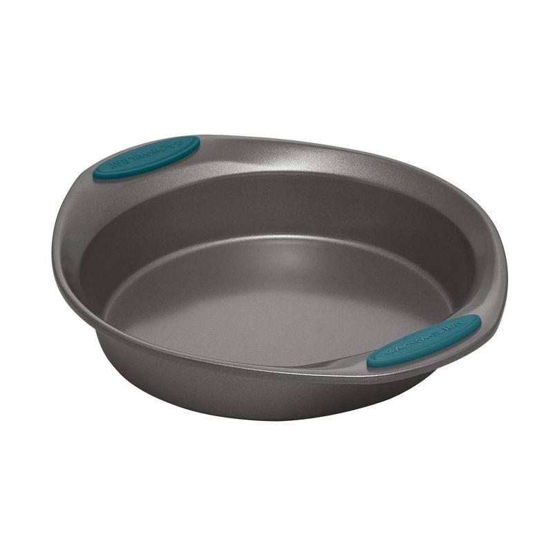 10-Piece Gray and Teal Nonstick Steel Bakeware Set