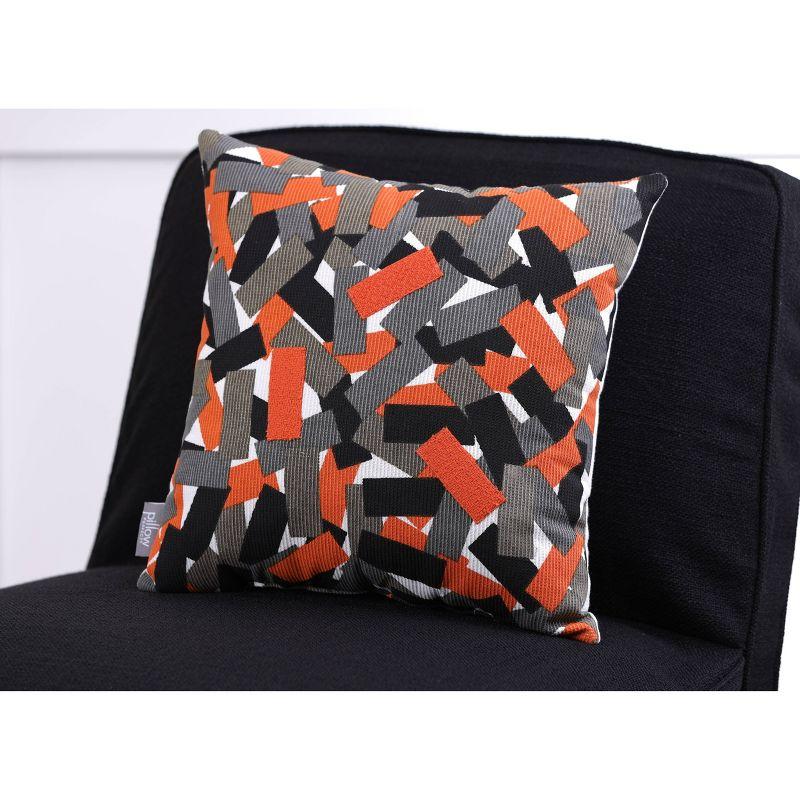 Pillow Perfect Appliqued Cotton Reversible Throw Pillow