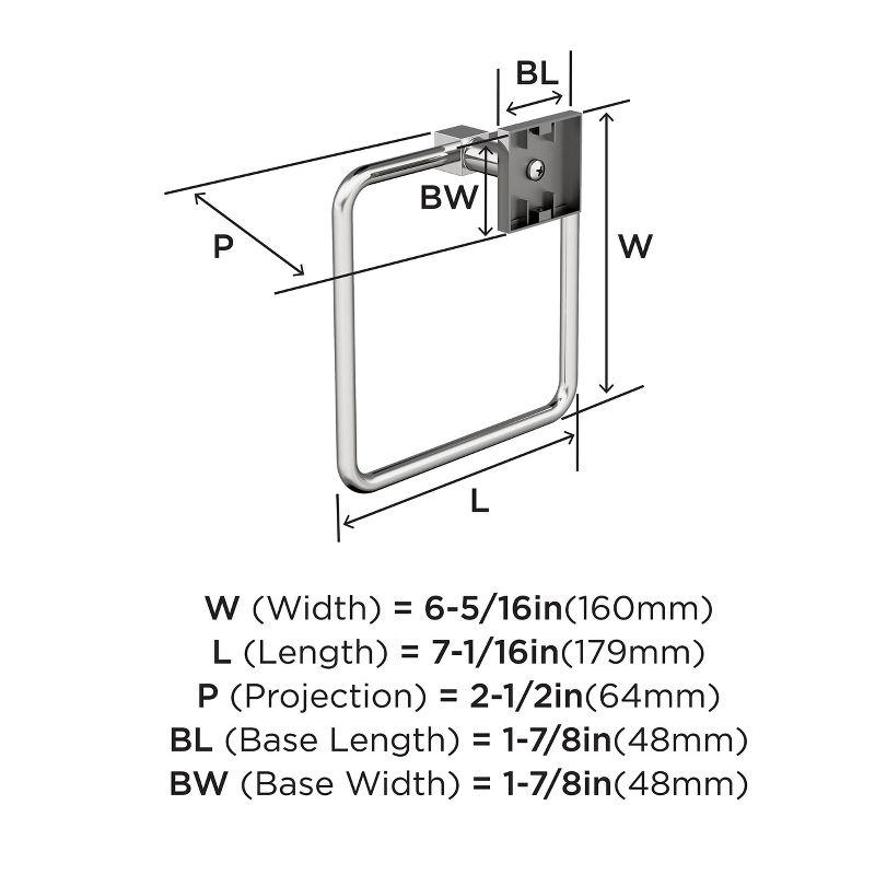 Amerock Appoint Wall Mounted Towel Ring