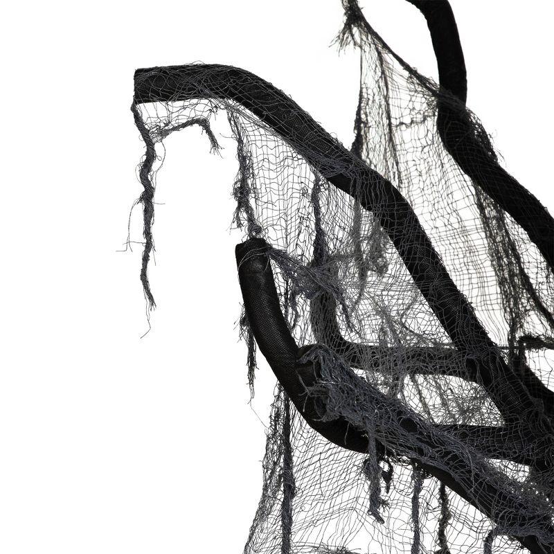 Northlight Seasonal 7.5' Black and Gray Spooky Standing Ghost Tree Halloween Decoration