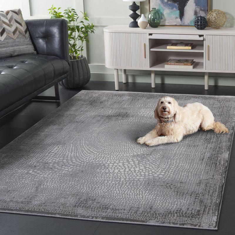 Meadow MDW333 Power Loomed Indoor Area Rug - Grey/Ivory - 6'7"x6'7" - Safavieh