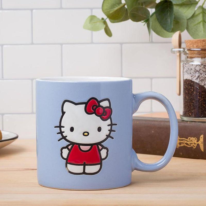 Silver Buffalo Sanrio Hello Kitty 20oz Wax Resist Ceramic Mug