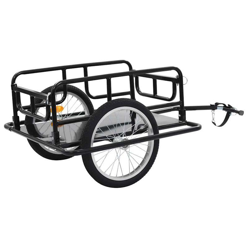 VidaXL Bike Trailer 51.2"x28.7"x19.1" Steel Black