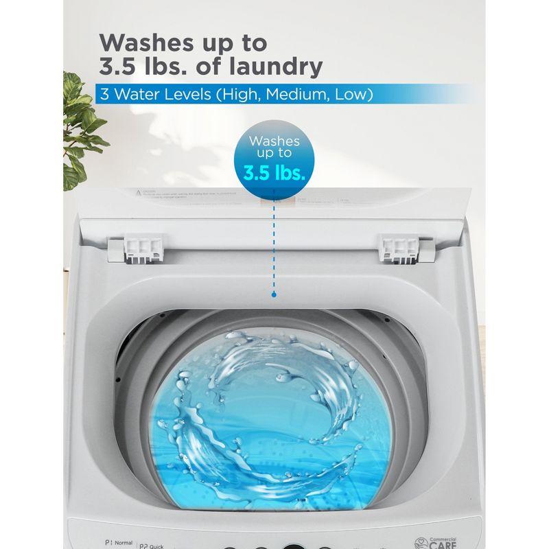 Commercial Care 0.9 Cu. Ft. Portable Washing Machine, Compact Washing Machine with 6 Wash Cycles