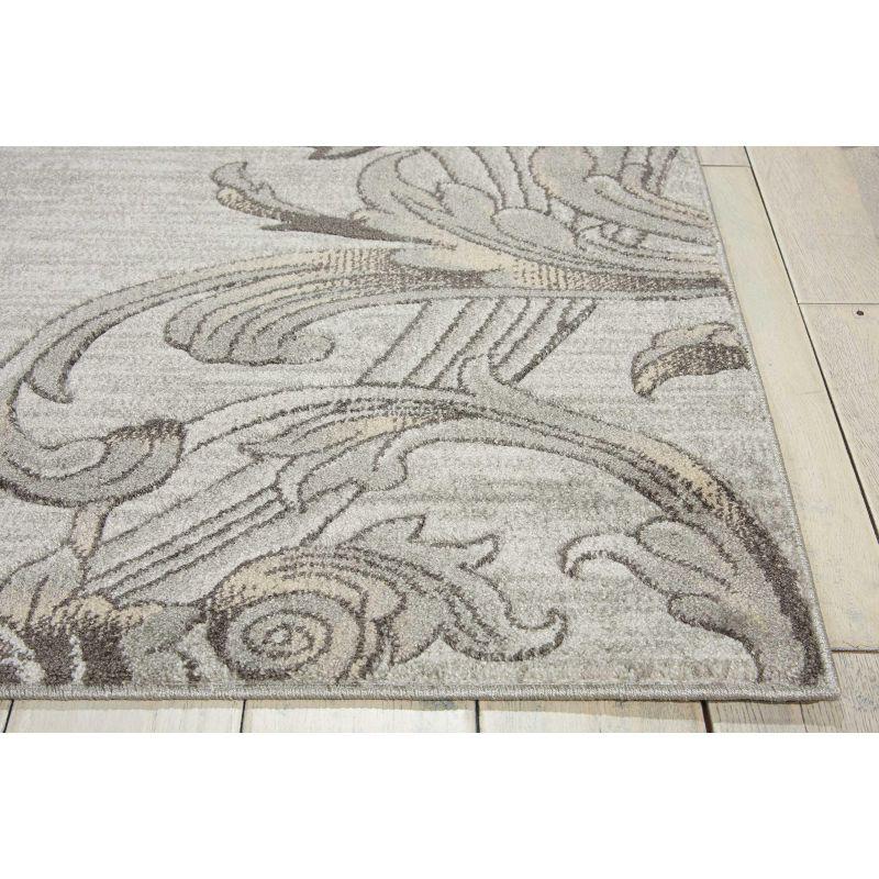 Nourison Maxell Graphite Area Rug MAE05 2'2" x 7'6"