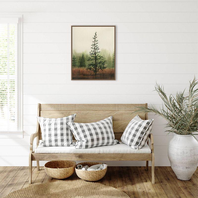 Grace Popp Young Evergreen II Bronze Framed Canvas Print