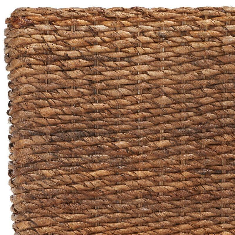 Kiska 18" H Rattan Side Chair (Set of 2) - FOX1021 - Dark Brown - Safavieh Couture