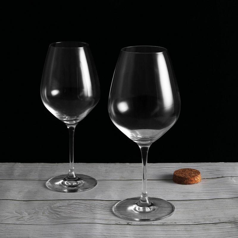 Table 12 Red Wine Glasses, Lead-Free Crystal, Break Resistant