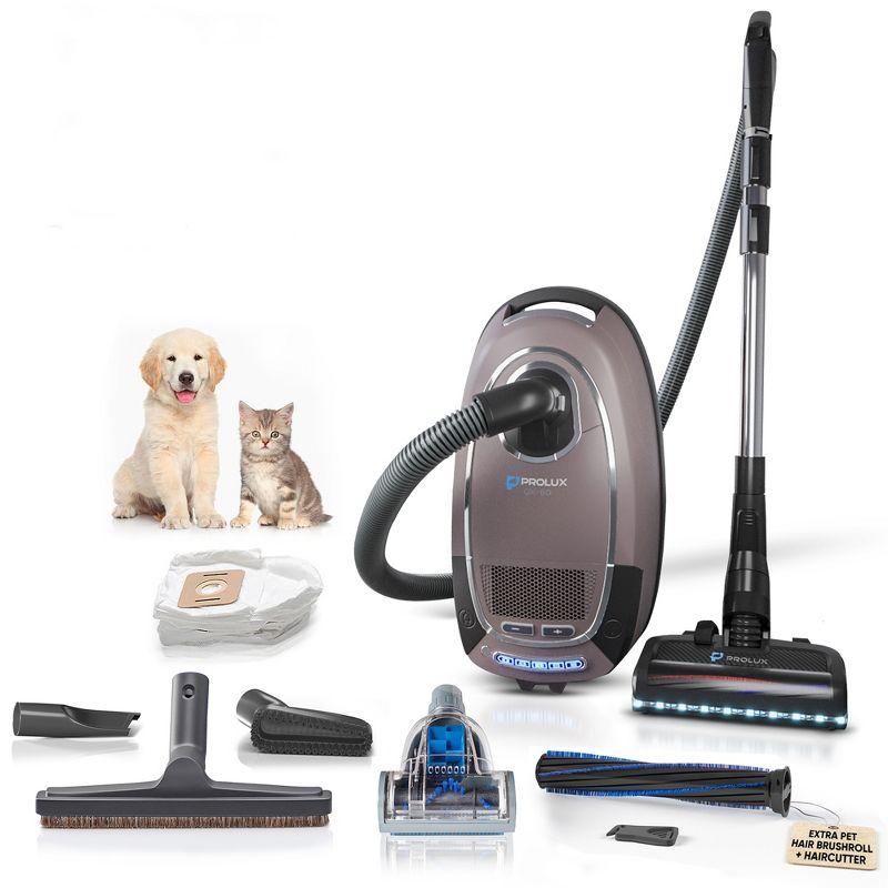 Prolux QX60 Pet Bagged Canister Best Rated Vacuum with Sealed HEPA Filtration