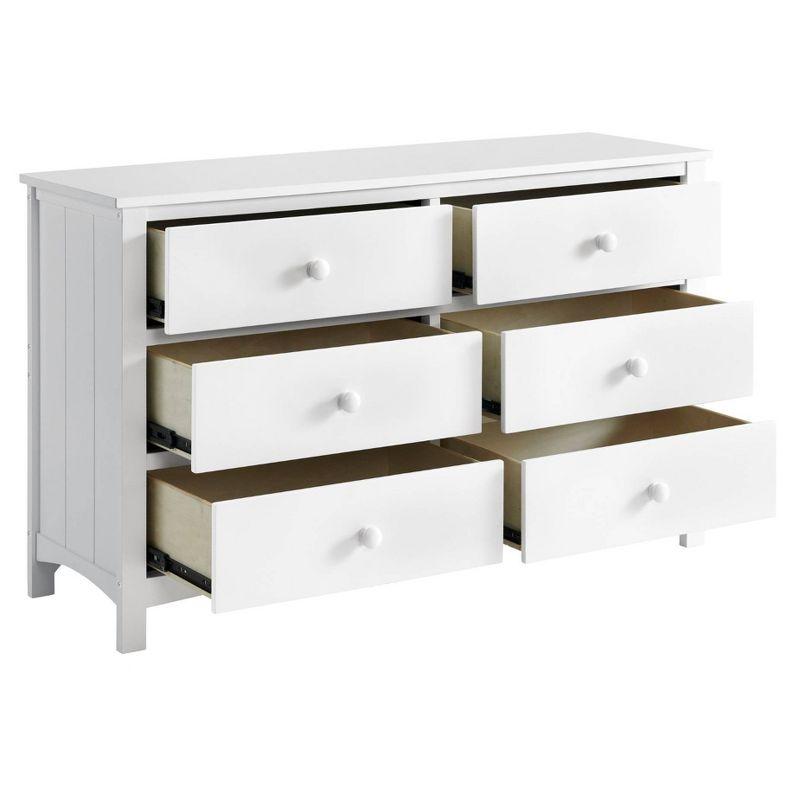 Snow White Double Dresser with Extra Deep Drawers