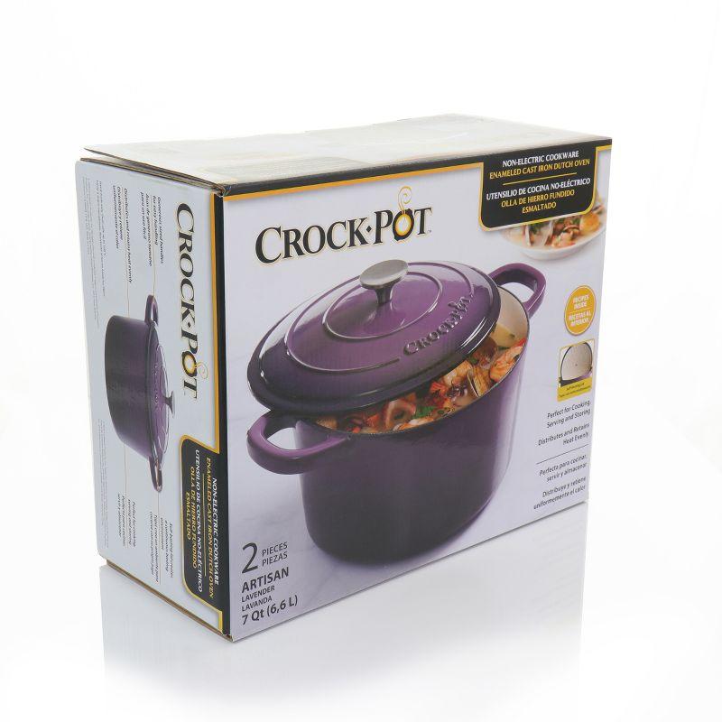 Crock-pot Non-Stick Cast Iron Round Dutch Oven