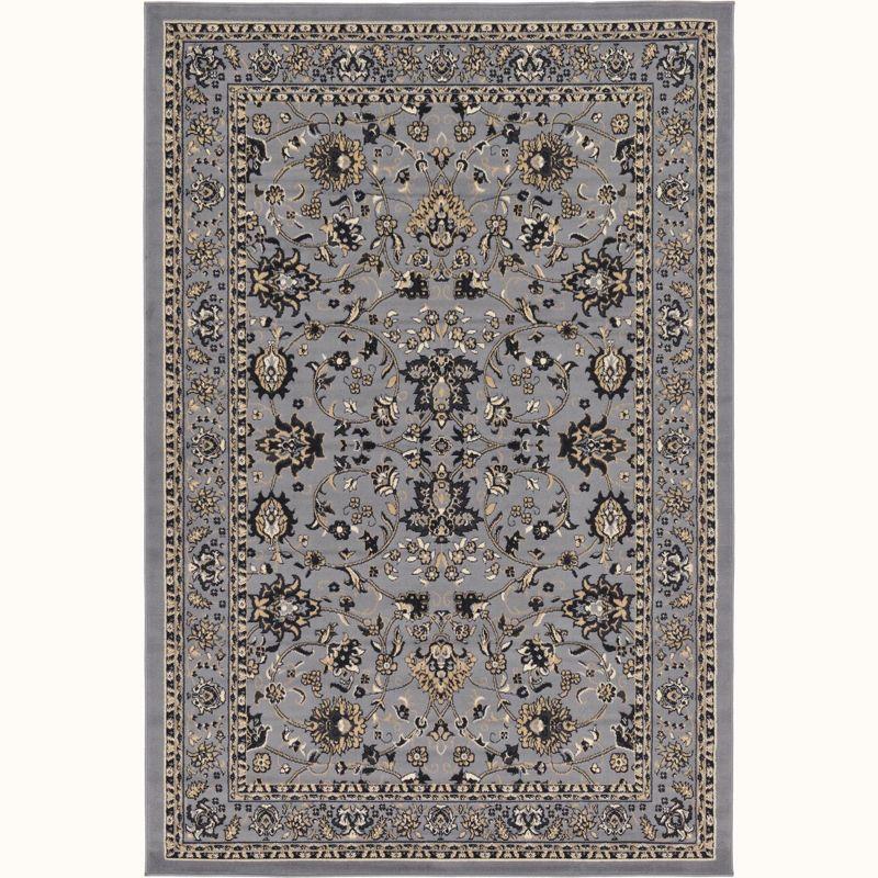 Unique Loom 6' 0 x 9' 0 Sialk Hill Washington Gray Area Rug