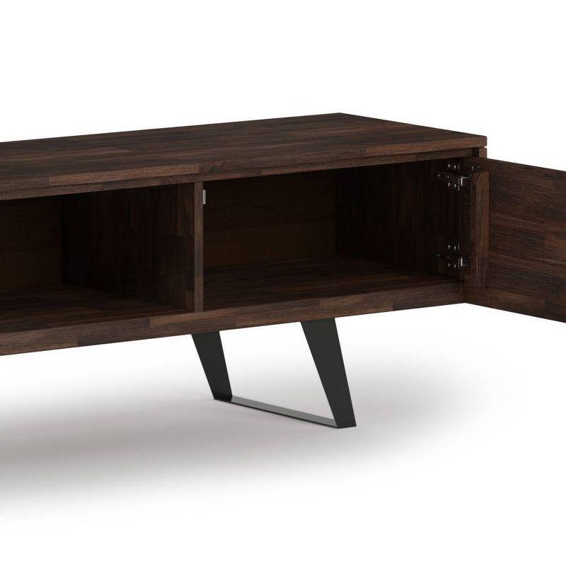 Mitchell TV Stand for TVs up to 80" Distressed Charcoal Brown - WyndenHall