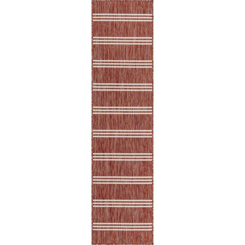 Jill Zarin 2' 0 x 8' 0 Runner Indoor/Outdoor Rust Red Runner Rug