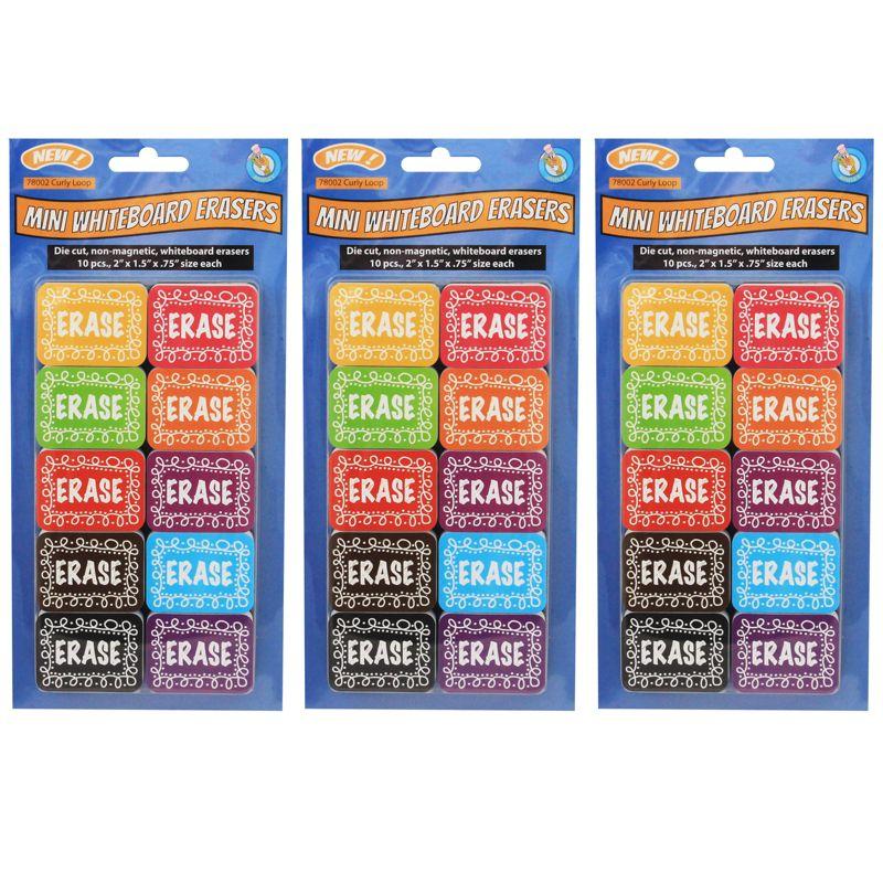 Ashley Productions Ashley Productions Plastic / Acrylic 30 Dry-Erase Board Eraser (Set of 3)