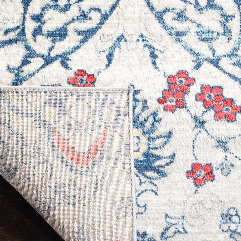 Brentwood BNT894 Power Loomed Area Rug - Navy/Grey - 8'9"x11'9" - Safavieh.