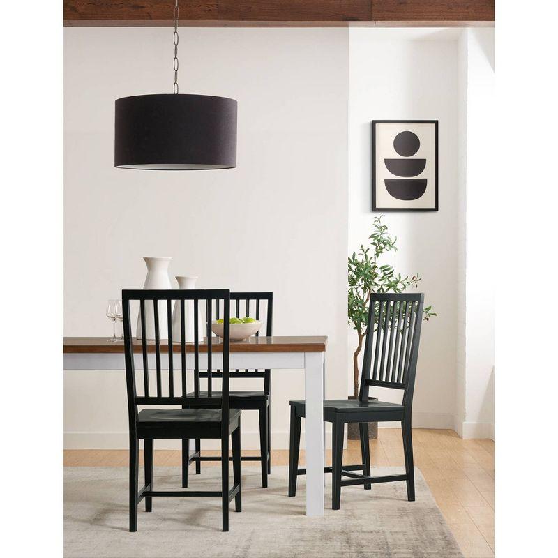 Set of 2 Vienna Wood Dining Armless Chairs - Alaterre Furniture