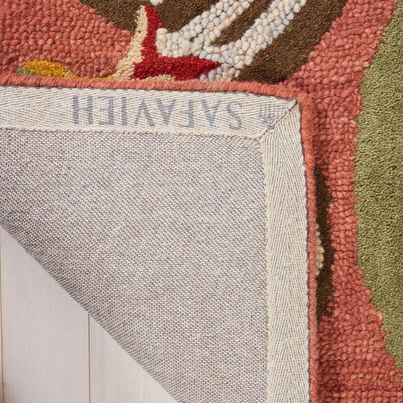 Blossom BLM680 Hand Hooked Area Rug - Rust/Multi - 6'x9' - Safavieh..