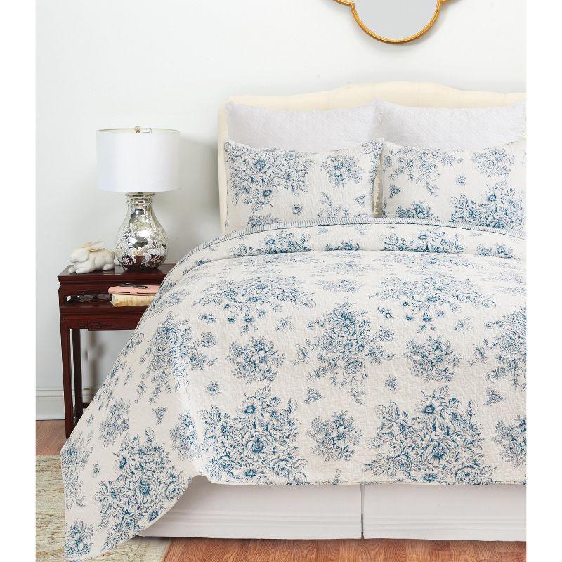 C&F Home Nelly Farmhouse / Country Cotton Reversible Quilt Set